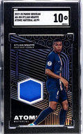 2019 Panini Obsidian Kylian Mbappe Atomic Materials Patch /99 SGC 10