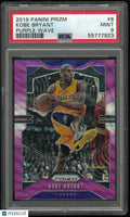 2019 Panini Prizm Kobe Bryant #8 Purple Wave PSA 9