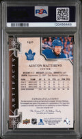 2019 Upper Deck Artifacts Auston Matthews Auto Black /5 PSA Authentic