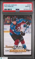 2019 Upper Deck Canvas Young Guns Cale Makar #C94 PSA 10 RC Rookie