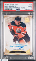 2019 Upper Deck The Cup Leon Draisaitl Gold Spectrum Foil Autograph /12 PSA 9