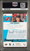 2019 Upper Deck Young Guns Jack Hughes RC Rookie #201 PSA 10