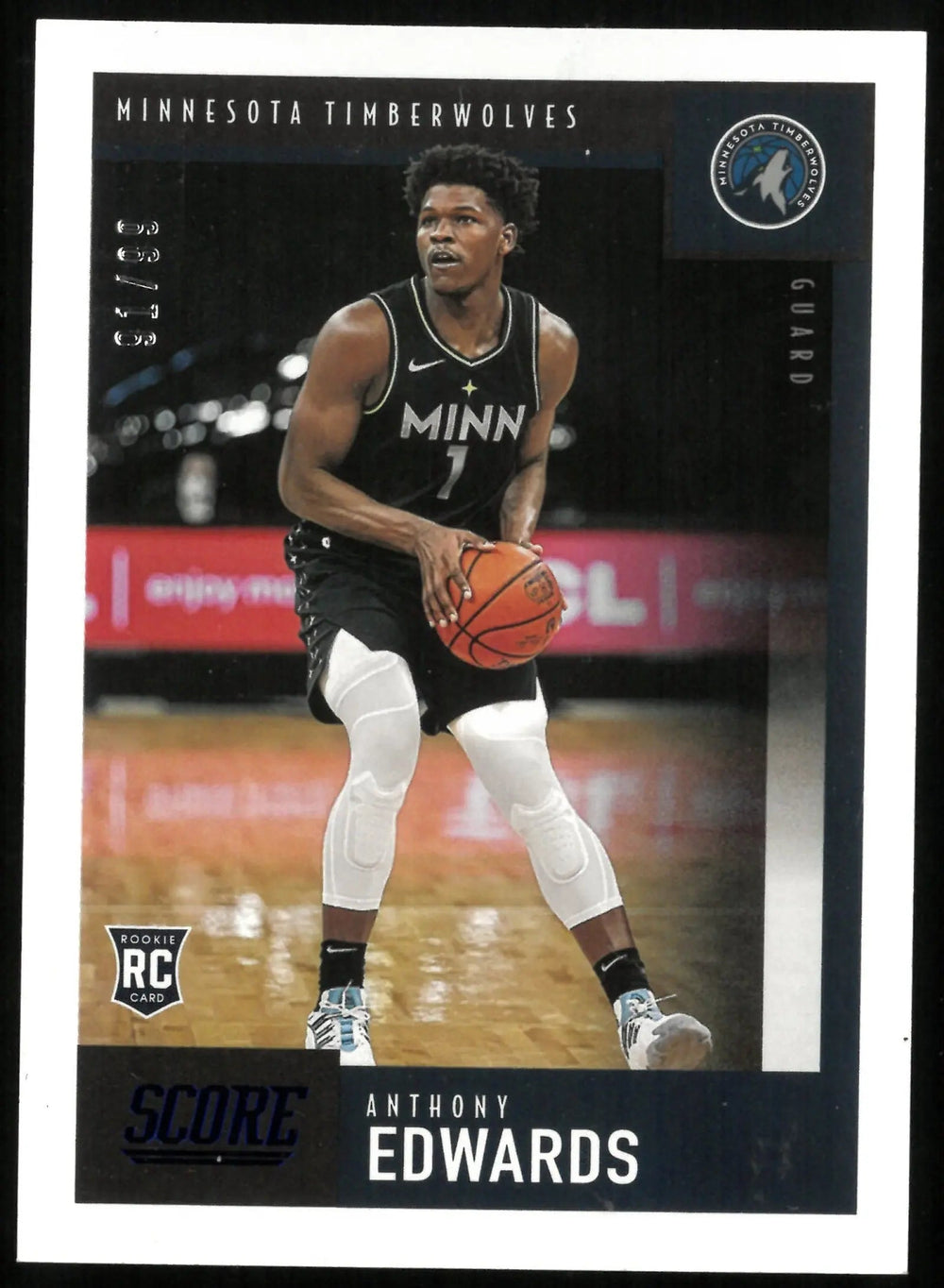 2020-21 Chronicles Score Basketball Anthony Edwards RC Rookie Blue /99