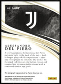 2020-21 Panini Immaculate Collection Blue Ink Auto Alessandro Del Piero /10