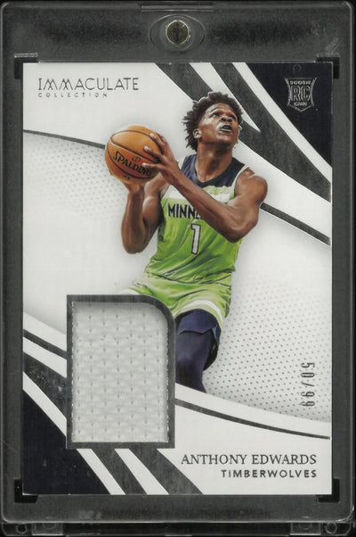 2020-21 Panini Immaculate Collection Patch Rookie Anthony Edwards /99 RC