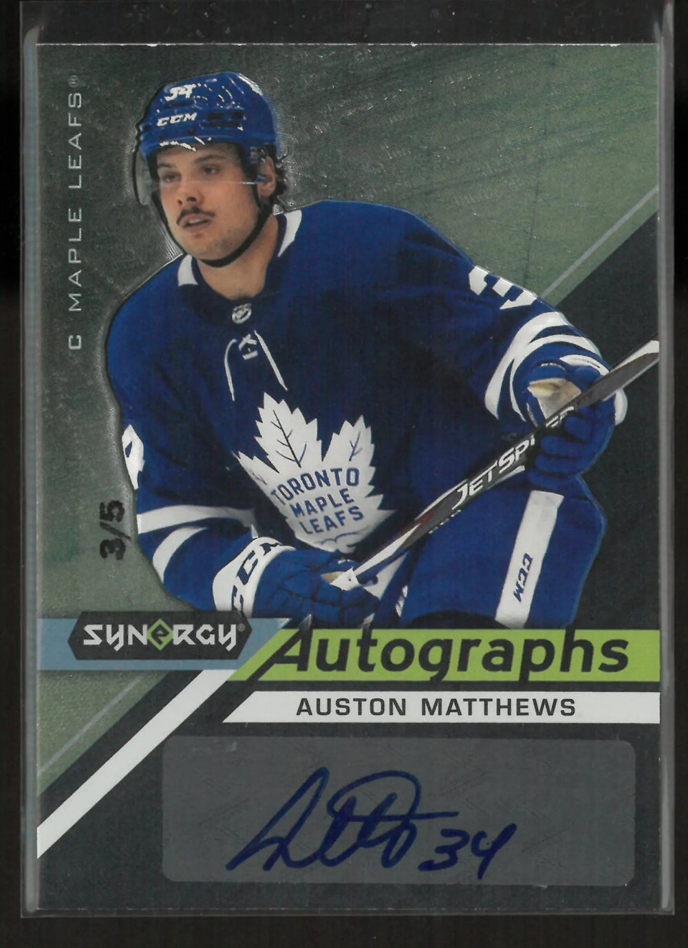 2020-21 Upper Deck Synergy Auston Matthews Autograph Auto /5