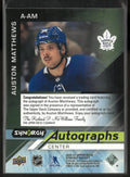 2020-21 Upper Deck Synergy Auston Matthews Autograph Auto /5