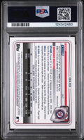 2020 Bowman Chrome Draft Picks Autographs Cade Cavalli Blue Refractor PSA 10