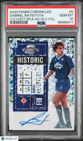 2020 Panini Chronicles Contenders Optic Historic Ticket Auto Gabriel Batistuta /49 PSA 10