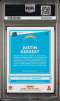 2020 Donruss Optic Justin Herbert RC Green Velocity PSA 9