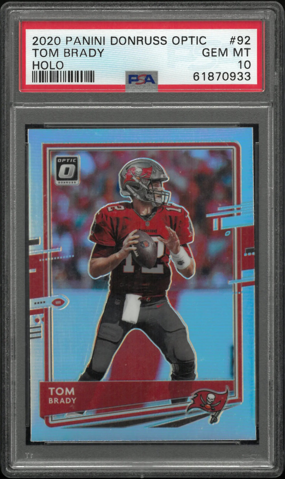 2020 Panini Donruss Optic Tom Brady Holo PSA 10