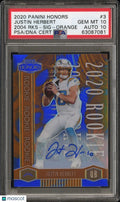 2020 Panini Honors 2004 Rookies Justin Herbert RC Auto Orange PSA 10 Auto 10 /25