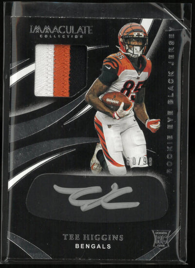 2020 Panini Immaculate Rookie Patch Autograph Tee Higgins Auto /99 RC