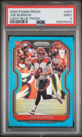 2020 Panini Prizm Football Joe Burrow RC Rookie Light Blue PSA 9