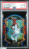 2020 Panini Select Joe Burrow RC Rookie #46 Die Cut Blue Prizm PSA 10