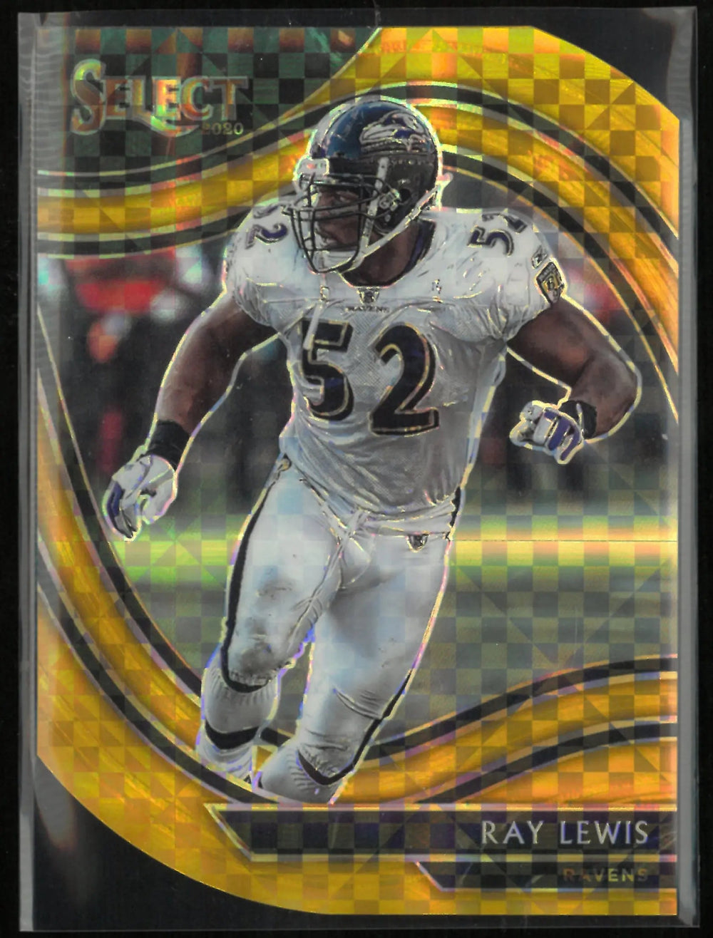 2020 Panini Select Football Ray Lewis Gold Xfractor /10