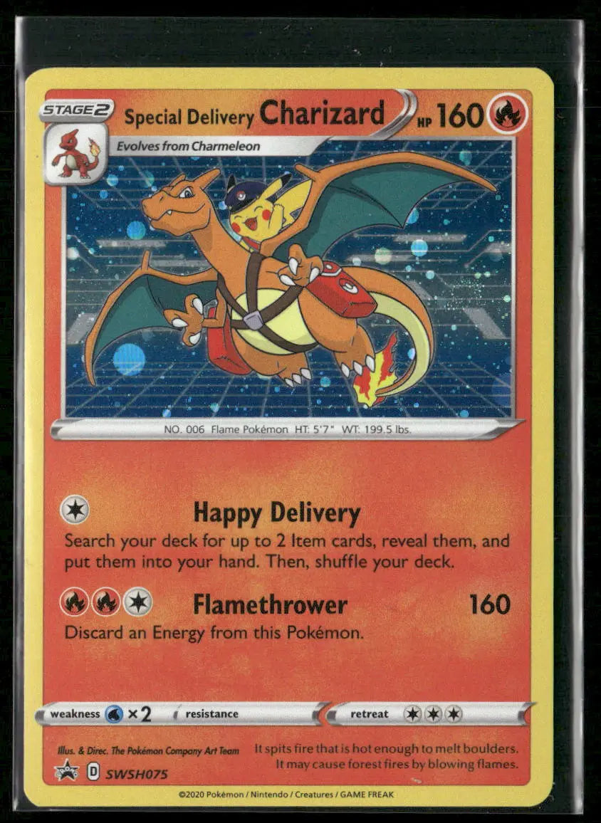 2020 Pokemon SWSH Promo Special Delivery Charizard SWSH075