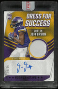 2020 Rookies & Stars Justin Jefferson RC Dress For Success Patch Auto /25