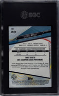2020 Topps Finest Uefa Lionel Messi #100 Aqua Refractor SGC 10