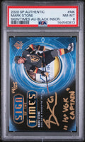2020 Upper Deck SP Authentic Sign Of The Times Black Auto Mark Stone /25 PSA 8