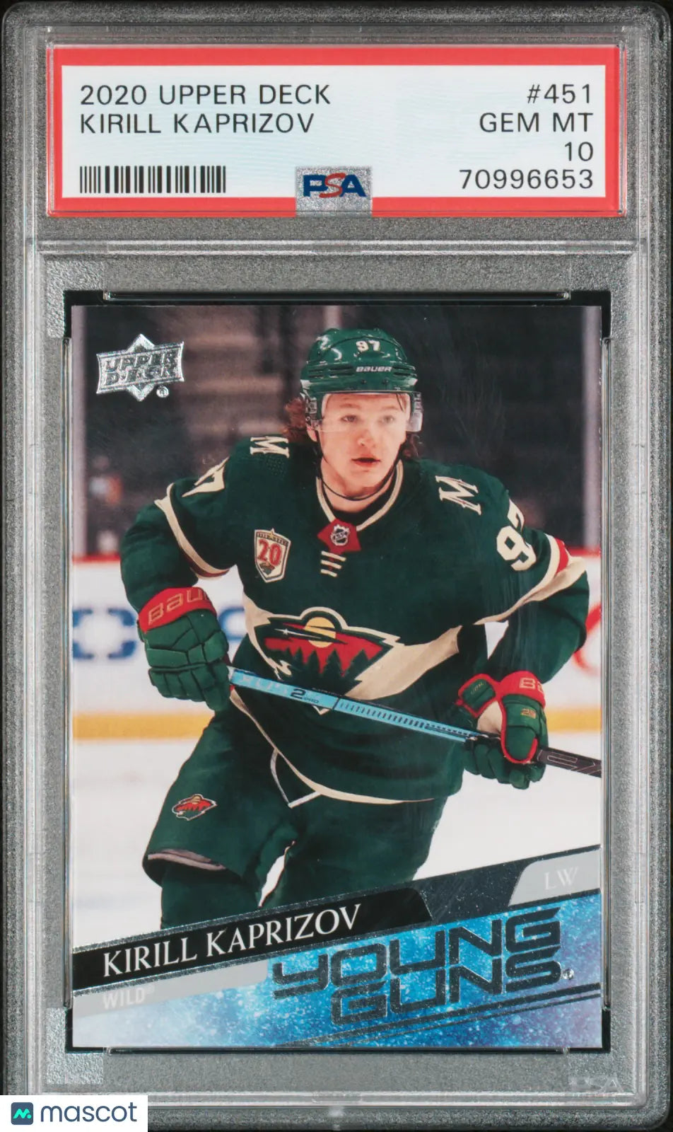 2020 Upper Deck Series 2 Young Guns Rookie Kirill Kaprizov RC PSA 10