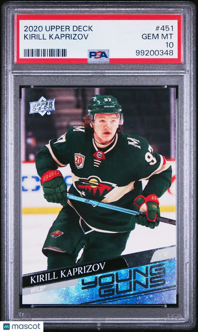 2020 Upper Deck Series 2 Young Guns Rookie Kirill Kaprizov RC PSA 10