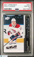 2021-2022 Upper Deck Series 1 Young Guns Cole Caufield #201 RC RookieePSA 10