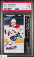 2021-22 Upper Deck Series 1 Cole Caufield Young Guns RC PSA 9