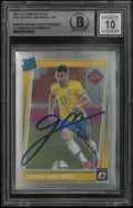 2021-22 Donruss Optic Soccer Gabriel Martinelli Rated Rookie In Person Auto BGS Authentic