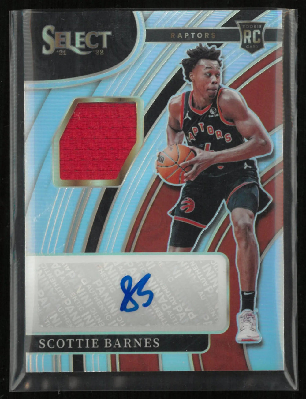 2021-22 Panini Select Scottie Barnes Rookie Patch Autograph Auto /199