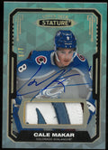 2021-22 UD Stature Hockey Cale Makar 3 Color Patch Auto /7