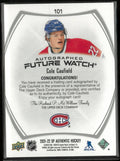 2021-22 Upper Deck SP Authentic Autograph Future Watch Cole Caufield Inscribed 45/999