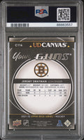 2021-22 Upper Deck Series 1 UD Canvas Young Guns RC Jeremy Swayman Black PSA 10
