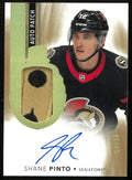 2021-22 Upper Deck The Cup Shane Pinto Gold RC Rookie Patch Auto /24