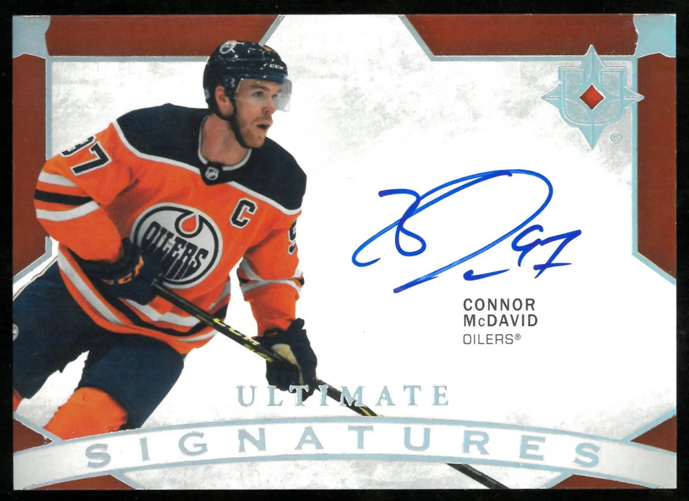 2021-22 Upper Deck Ultimate Collection Ultimate Signatures Auto Connor McDavid