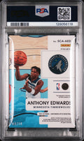 2021 Contenders Optic Basketball Sophomore Auto Anthony Edwards Gold PSA 10 /10