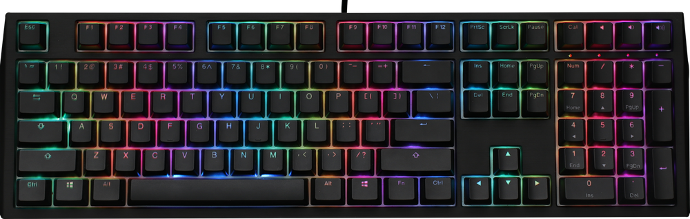 Ducky Shine 7 Blackout MK Exclusive First Release RGB LED Double Shot PBT Mechanical Keyboard