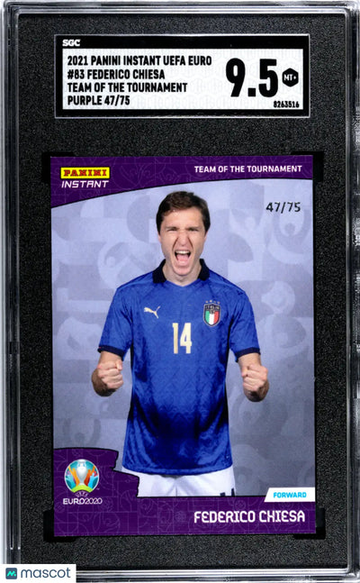 2021 Instant UEFA Euro Federico Chiesa Team Of The Tournament Purple SGC 9.5 /75