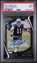 2021 Panini Absolute Rookie Autograph Micah Parsons RC Auto Signature PSA 9