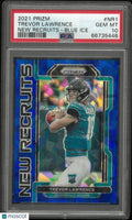 2021 Panini Prizm New Recruits Trevor Lawrence #NR1 Blue Ice PSA 10
