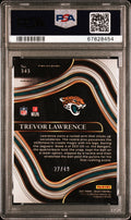 2021 Panini Select Trevor Lawrence Rookie RC /49 Blue Prizm PSA 9