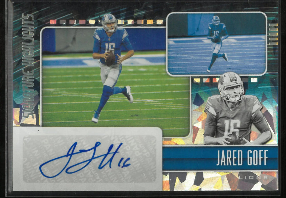 2021 Panini Signature Highlights Jared Goff Autograph