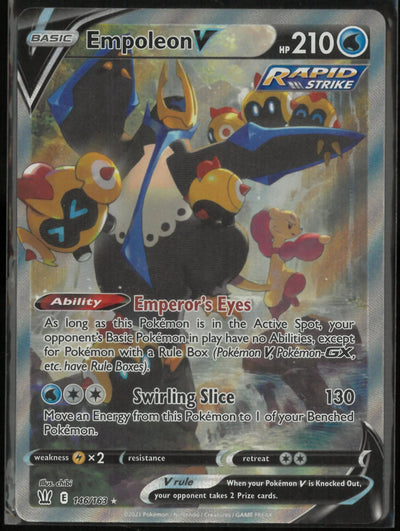 2021 Pokemon Battle Styles Ultra Rare Alternate Full Art Empoleon V 146/163