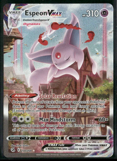 2021 Pokemon Fusion Strike Secret Rare Alternate Art Espeon VMAX 270/264