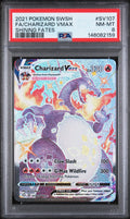 2021 Pokemon Sword & Shield Shining Fates Charizard VMAX Fa PSA 8 #SV107