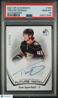 2021 UD SP Authentic Trevor Zegras RC Future Watch Auto /999 PSA 10
