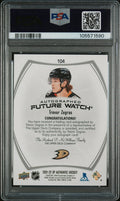 2021 UD SP Authentic Trevor Zegras RC Future Watch Auto /999 PSA 10