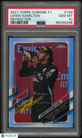 2021 Topps Chrome Formula 1 Lewis HamiltoneRefractor PSA 10