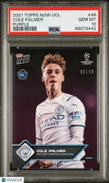 2021 Topps Now UEFA Champions League Cole Palmer Purple /99 PSA 10