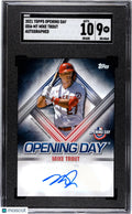 2021 Topps Opening Day Baseball Auto Mike Trout SGC 9 Auto 10